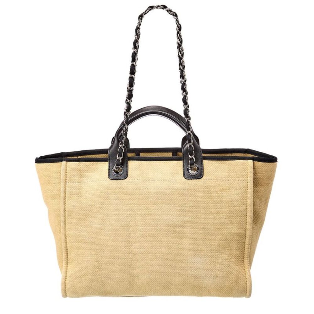 Chanel Beige Canvas Xl Deauville (Authentic Pre-Owned) - Picture 2 of 5